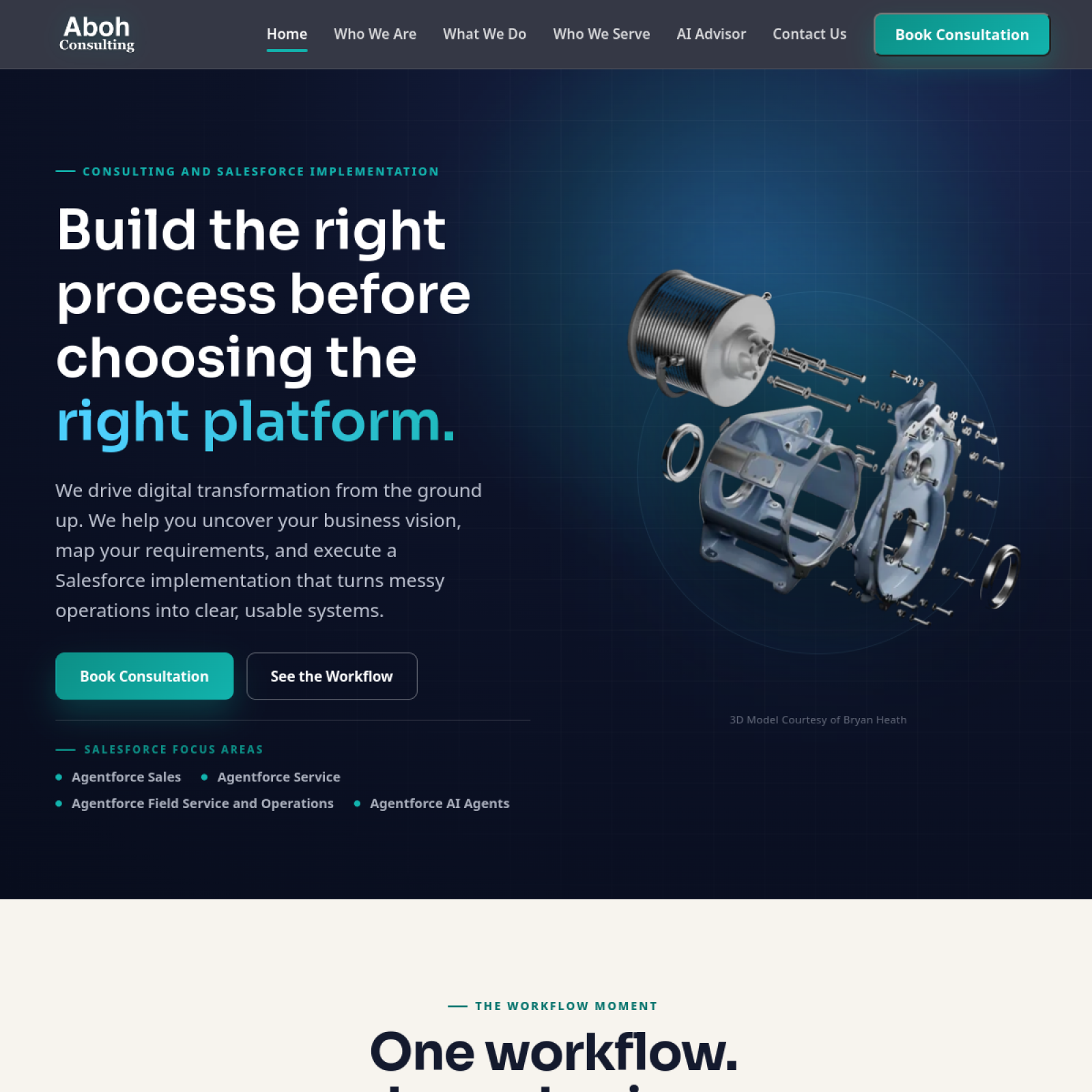 Aboh Consulting website